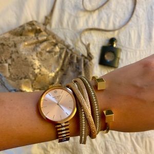 Rose gold wrap bracelet